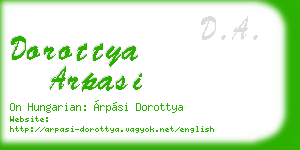 dorottya arpasi business card